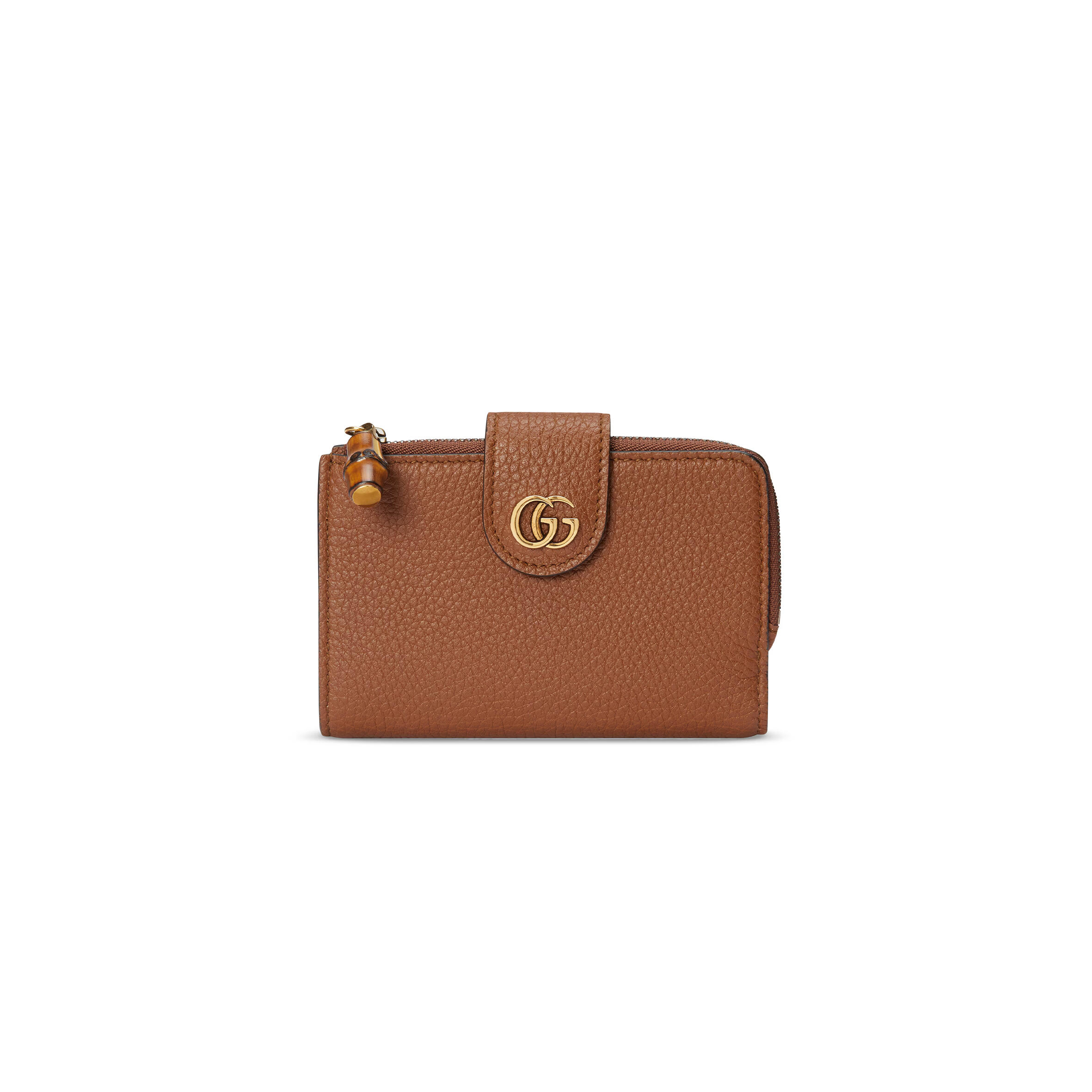 GUCCI MEDIUM DOUBLE G WALLET WITH BAMBOO 739498 (13*8.5*2cm)